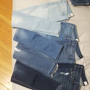 4 pair of jeans